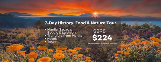 Breathtaking 7-Day Backpacking History, Food & Nature Tour to Sagada, Baguio, & La Union