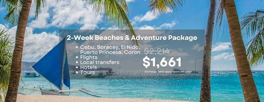 Magical 2-Week Beaches & Adventure Tour of Cebu, Boracay & Palawan Package