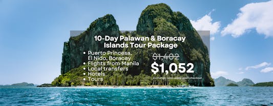 Breathtaking 10-Day Islands Tour to Palawan & Boracay Package from Manila