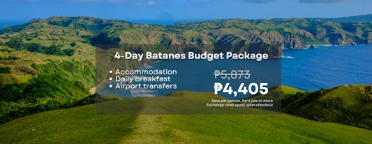 Budget-Friendly 4-Day Batanes Package with Hotel, Daily Breakfast & Airport Transfers