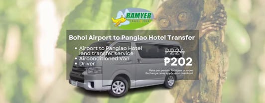 Bohol Airport to or from Any Panglao Hotel Transfer Service