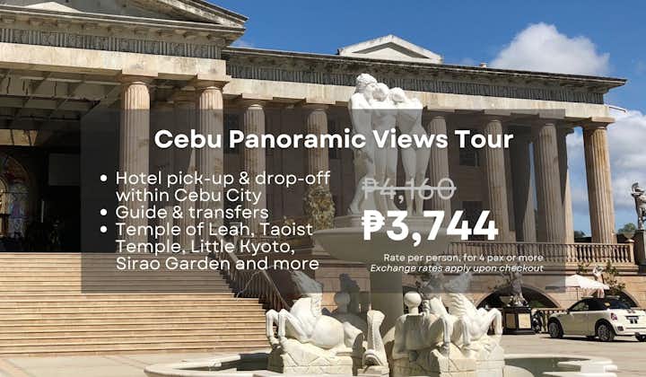 Cebu Panoramic Views Tour to Temple of Leah, Sirao Garden, West 35 Mountain Resort with Transfers