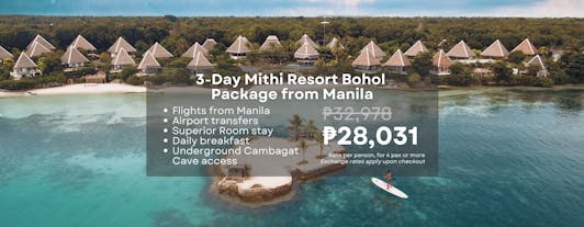 Fuss-Free 3-Day Bohol Package at Mithi Resort with Airfare from Manila & Transfers