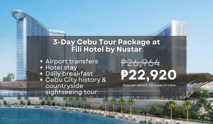 Hassle-Free Cebu Package at Fili Hotel by Nustar with Sightseeing Tour, Breakfast & Transfers