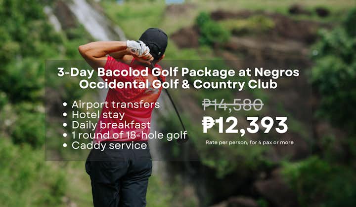 Exciting 3-Day Bacolod Golf Package at Negros Occidental Golf & Country Club with Hotel & Transfers