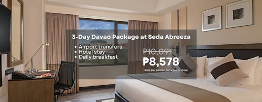 3-Day Stress-Free Package to Davao at Seda Abreeza with Breakfast & Airport Transfers