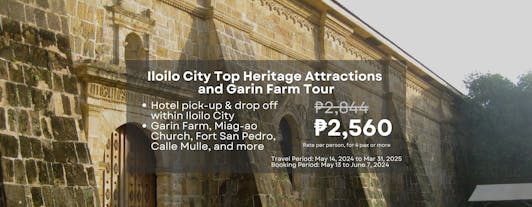 Iloilo City Top Heritage Attractions & Garin Farm Day Tour with Transfers