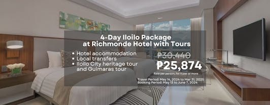 Premium 4-Day Richmonde Hotel Iloilo Package with City and Guimaras Tours & Transfers