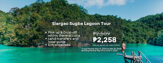 Siargao Sugba Lagoon Tour with Kawhagan Island & Pamomoan Beach