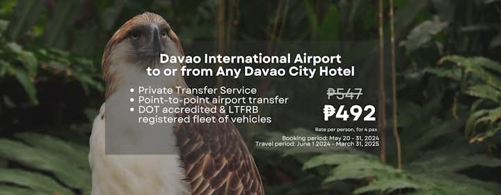 Davao International Airport to or from Any Davao City Hotel Private Transfer Service