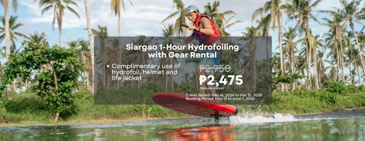 Siargao Wakepark 1-Hour Hydrofoiling with Gear