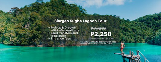 Siargao Sugba Lagoon Tour with Kawhagan Island & Pamomoan Beach