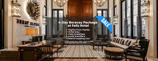 Hassle-Free 4-Day Boracay Island Hopping Package at Feliz Hotel with Airfare, Breakfast & Transfers