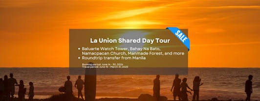 La Union Shared Day Tour from Manila to Thunderbird Resort, San Juan Beach, Baluarte Watch Tower