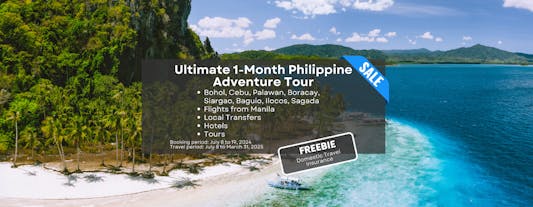 Ultimate 1-Month Philippine Adventure Tour Package to Boracay, Palawan, Siargao, Bohol, Cebu, Baguio