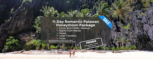 Romantic 11-Day Honeymoon Package to Coron & El Nido Palawan from Manila