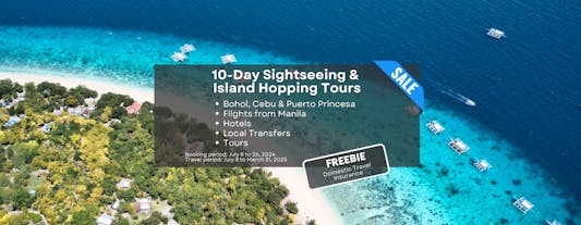 Incredible 10-Day Sightseeing & Island Hopping Tour Package to Bohol, Cebu & Puerto Princesa