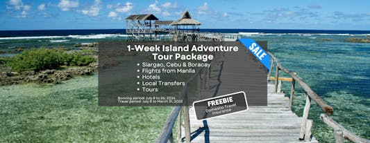 Amazing 1-Week Island Adventure Tour Package to Siargao, Cebu & Boracay  from Manila