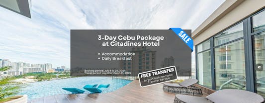 Laid-Back 3-Day Cebu Package at Citadines Cebu City with Daily Breakfast