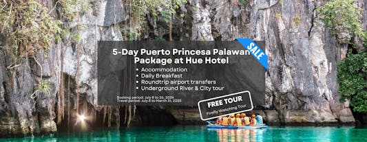 Relaxing 5-Day Palawan Package at Hue Hotel Puerto Princesa with Underground River Tour