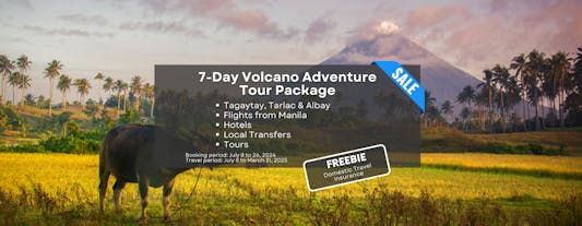Amazing 7-Day Volcano Adventure Tour Package to Tagaytay, Tarlac & Albay with Accommodations