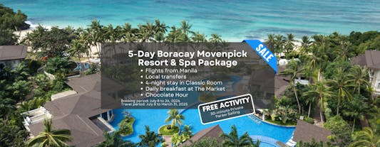 Luxurious 5-Day Boracay Package at 5-Star Movenpick Resort & Spa with Airfare & Chocolate Hour