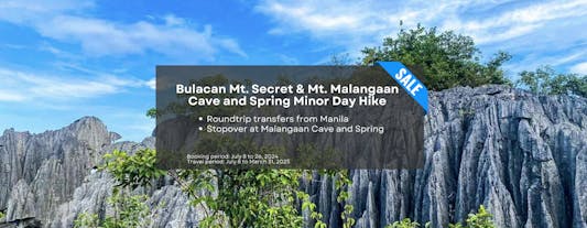 Mt. Secret & Mt. Malangaan Cave and Spring Minor Day Hike in Bulacan with Transfers from Manila