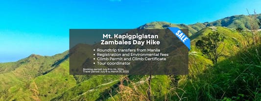 Mt. Kapigpiglatan Zambales Day Hike with Climb Permit, Climb Certficate & Transfers from Manila