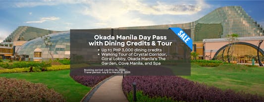 Okada Manila Day Pass with Dining Credits at Okada Restaurants & Walking Tour